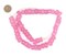 TheBeadChest Tulip Pink Faceted Recycled Java Sea Glass Beads - Full Strand of Faceted Bottle Glass Beads